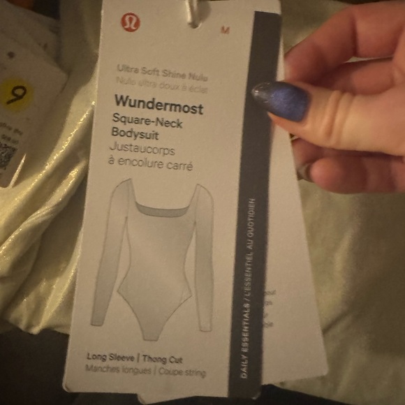 Lululemon Athletica Wundermost Square-neck Bodysuit Shine NWT - Picture 5 of 8